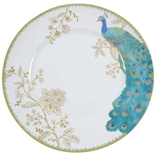 222 Fifth Peacock Garden Dinner Plate 9603805