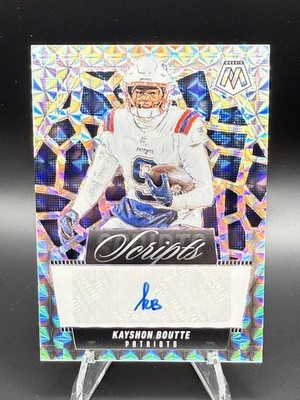 2025 Panini Mosaic - Scripts Kayshon Boutte #SCR-KBE (AU)