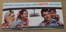 VTG 1962 Advertising Brochure~"Instant Vacation: just Add HERTZ..."~RENT-A-CAR~