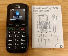 Doro PhoneEasy Model 508 Unlocked Mobile Phone in Black