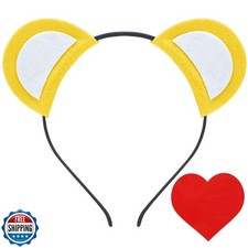 Wavwavw Halloween Bear Ears Headband and Patch Kit Colorful Bear Costume Head