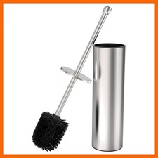 Toilet Brush and Holder Set, Toilet Bowl Brush for Bathroom with Long Handle,...