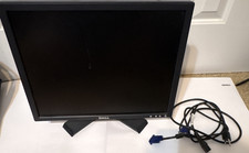 Dell E198FP 19in LCD Monitor 1280x1024 VGA 5:4 Flat Screen Black