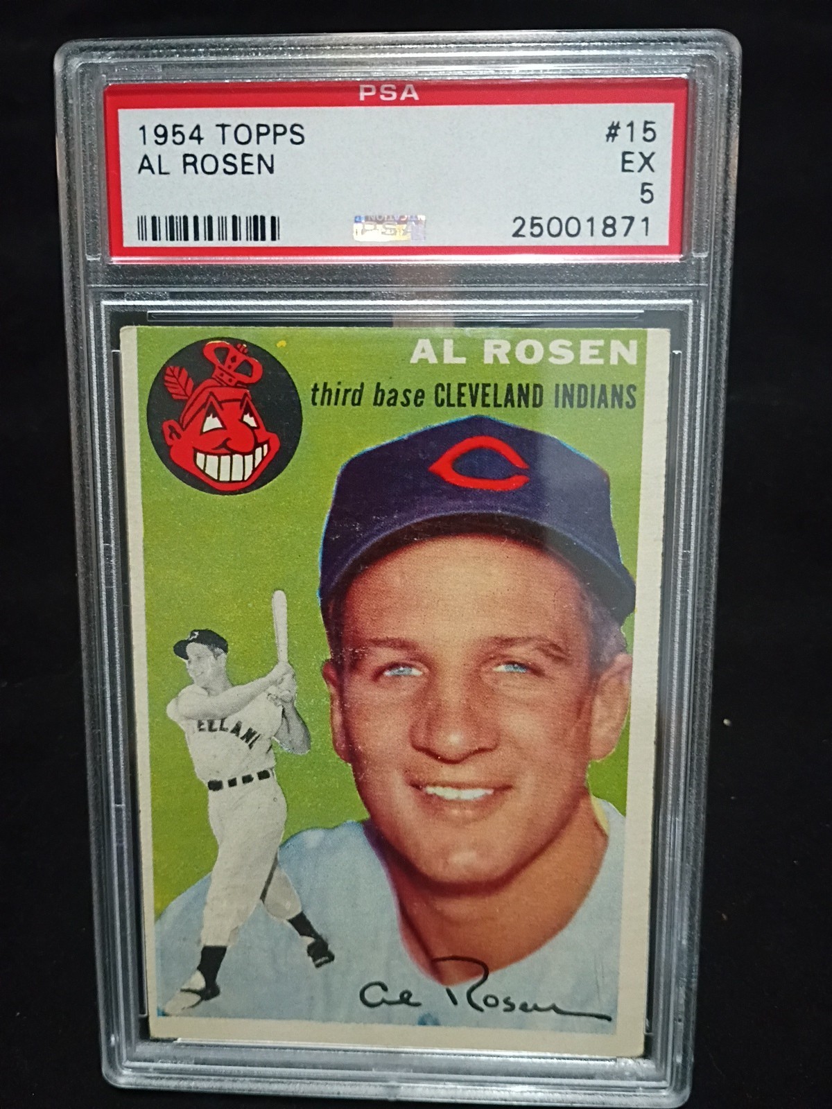 1954 Topps #15 Al Rosen PSA 5 EX