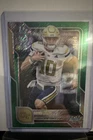 2025 Bowman Chrome University Football Green Shimmer Refractor Haynes King #142