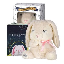 Baptism Gift Set     Plush Lamb  Prayer Book in Keepsake Box