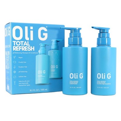 Oli G Total Refresh Ph Balancing Shampoo and Conditioner 10.1oz duo(new in box)