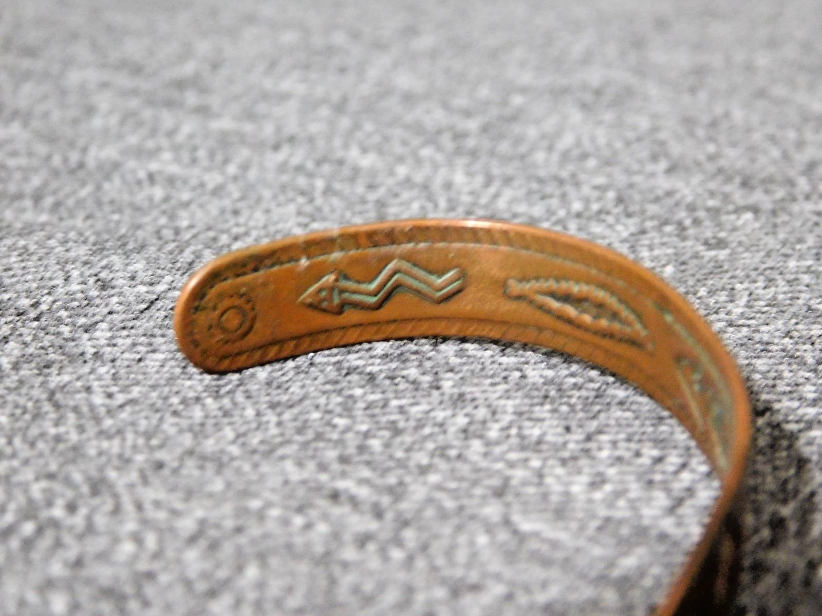 Vintage Solid COPPER CUFF BANGLE BRACELET by BELL… - image 5