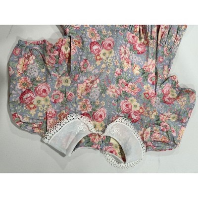 Laura Ashley Mother & Child Vintage Floral Lace Collar Dress Size