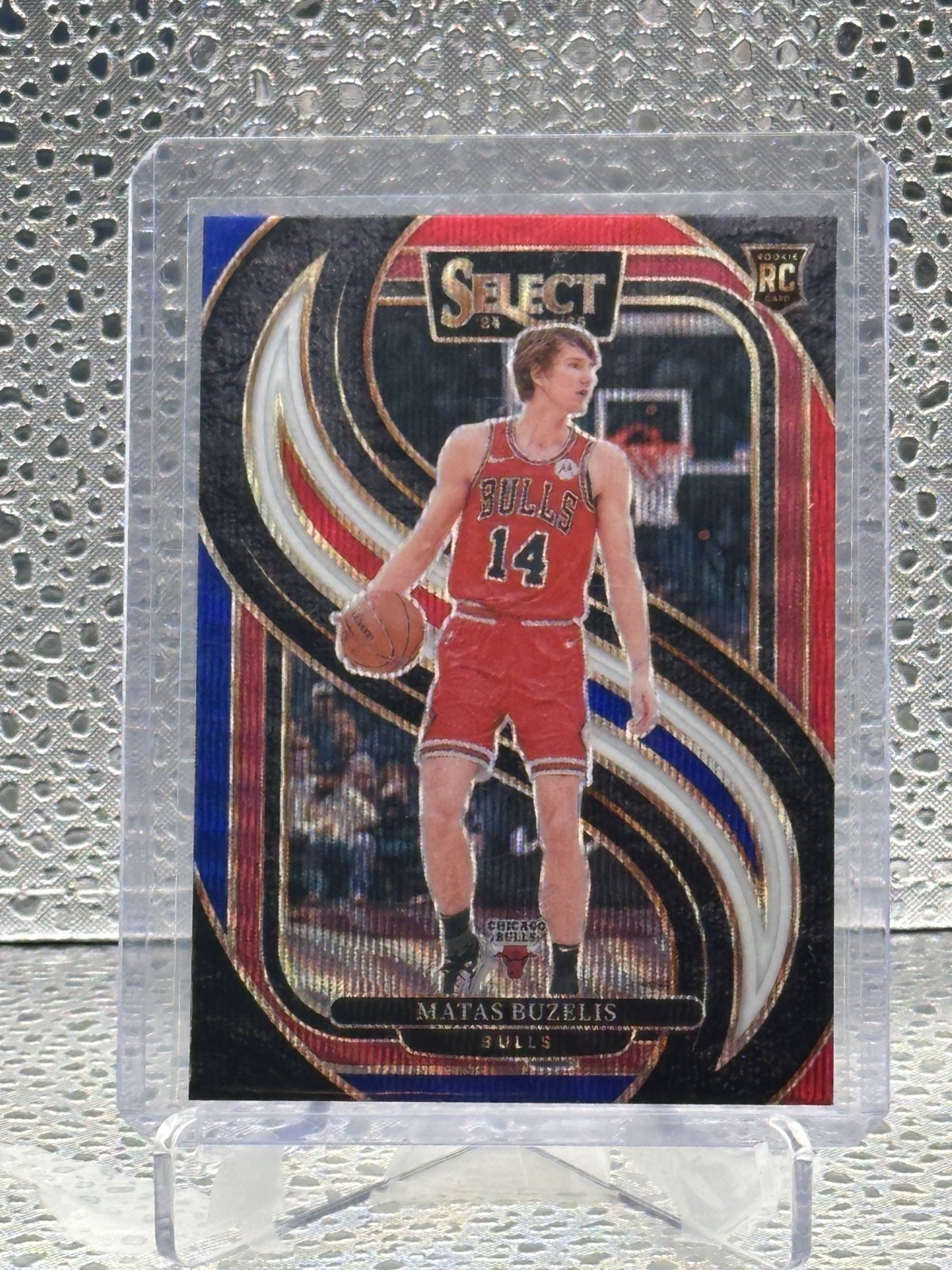 2024-25 Panini Select - Premier Level Matas Buzelis #166 Tri-Color Prizm (RC)