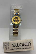 SWATCH GENT-FLEX GOLD SMILE - NEUWARE -L- EINE DER SCHÖNSTEN SWATCH FLEXUHREN