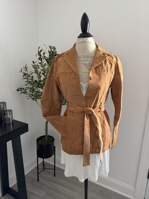 Outer Edge Medium Tan Suede Leather Jacket