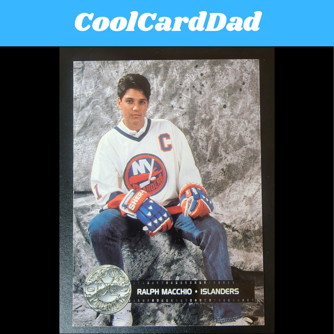 Ralph Macchio 1991-92 Pro Set Hockey Platinum Celebrity Captain NY Islanders