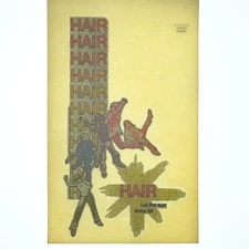 Original VINTAGE 1970s Heat Transfer | Hair | Iron On