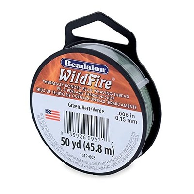 Beadalon Wildfire Green 0,006 Zoll/0,15 mm 10 Pfund/4,5 kg 50 Yard/45 m