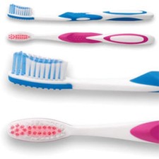 SmileGoods A381 Soft Toothbrushes End-Rounded Dupont Tynex Bristles 72/Pack