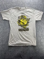 Twenty One Pilots Trench Shirt Mens Large Gray Yellow Band Tee Dema Flower Tour