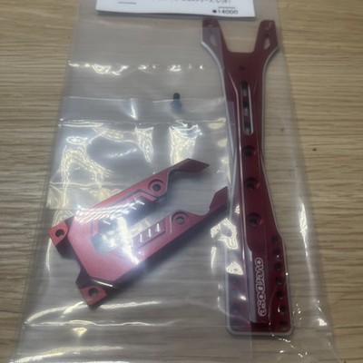 NEW 1/10 RC DRIFT PARTS OVERDOSE AL Upper Chassis Set RED For GALM