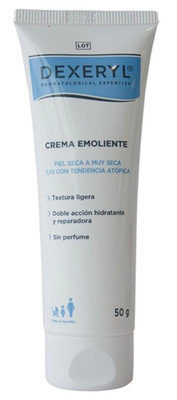 DEXERYL Emollient Cream, Daily Skin Moisturizing Care, 50 g