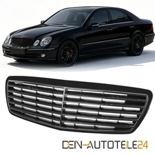 KÜHLERGRILL SPORTGRILL PASSEND FÜR MERCEDES E KLASSE W211 03-06 GLÄZEND SCHWARZ