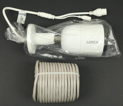 Lorex 4K Ultra HD Smart Deterrence IP Camera Smart Motion E893AB-Z w/ 60' Cable