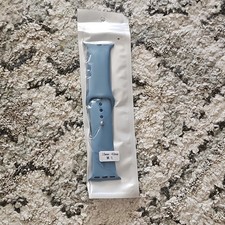 Blue Silicone Strap Replacement Band for 38mm 40mm Smart Watch M/L Secure Fit