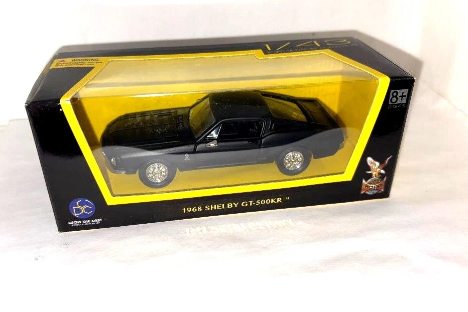 1968 Ford Mustang Shelby GT500 KR матовый черный 1/43 литой автомобиль от Road Signature - Изображение 3 из 3