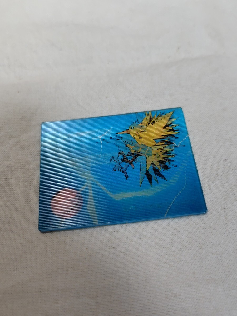Zapdos 17 Japanese Meiji Super Change Card 3D Lenticular Pokemon