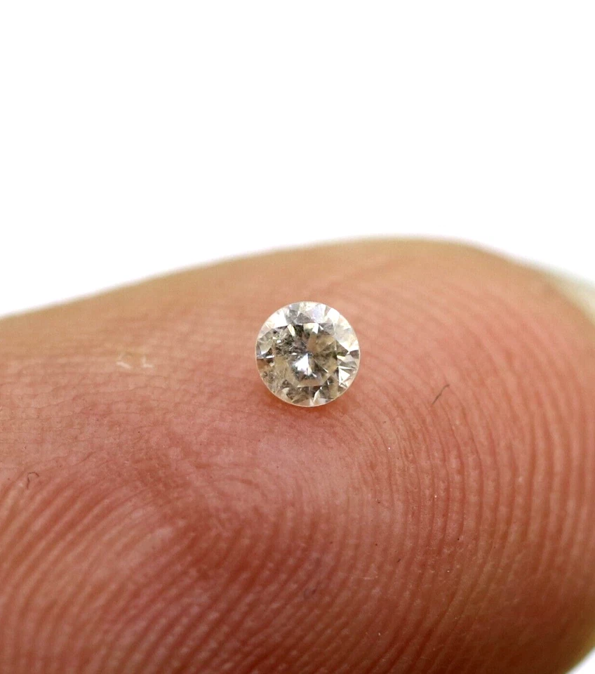 0.07 Ct Certified Natural Diamond Round Brilliant Cut Loose I Color SI2 Grade - Image 2 of 4