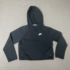Nike NSW Women's Sportswear Tech Fleece Hoodie BV4473-010 Black Sz XS cropped