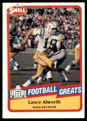1989 Hall of Fame RED #99 Lance Alworth HOF RARE San Diego Chargers / Arkansas