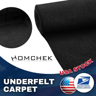 BLACK Non-woven fabric Carpet / Marine Boat Trailer Runners / Outdoor-71''x39''