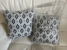NEW ~ SOLARTEX Outdoor Pillows 100% Solution-Dyed Acrylic 17” X 17” Lot of 2