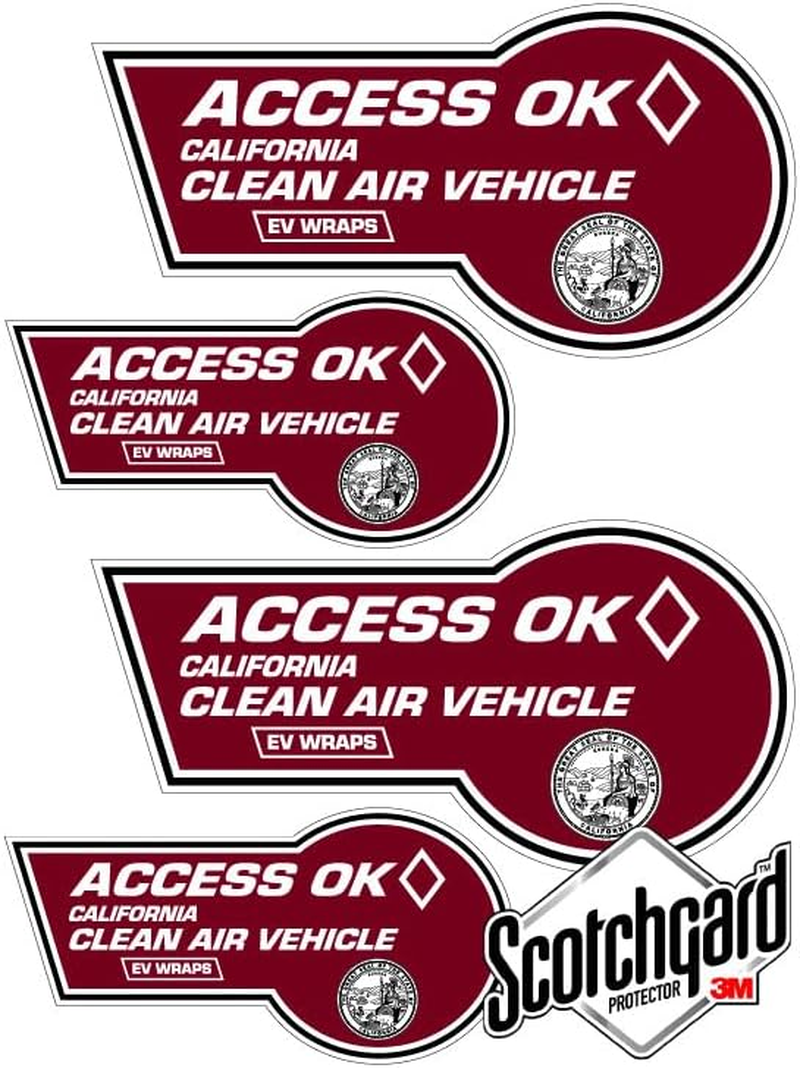 California HOV Stickers 3M Paint Protection Film 2022, 2023, and 2024