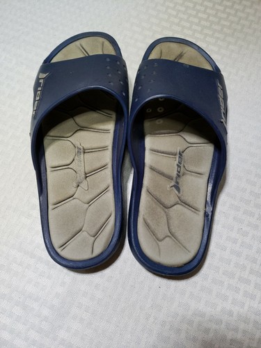 Sandali Rider Slides Slip On Acciaio Blu Made in Brazil Taglia US 11 EUR 44 - Foto 4 di 6