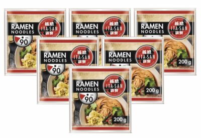 [ 6x 200g ] ITA-SAN Ramen Noodles Vorgekochte Nudeln japanische Art