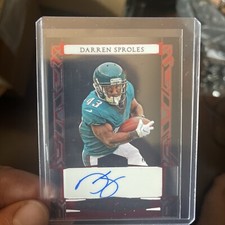 Darren Sproles /9 2024 Leaf Clear Auto Eagles Mint! DA-DS1 