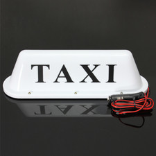 Car Cab Taxi Sign Roof Dome LED Light Lamp Magnetic Base w/Cigarette Lighter 12V