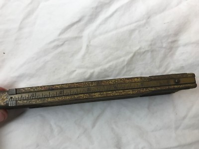 Vintage Evans # X40 Two Sided Extension Folding Rule 72'' with 6'' Extension