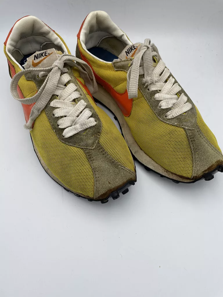 Vintage Nike LD 1000 Yellow/Orange Size 9 Made Japan Rare