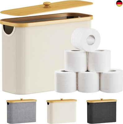 Lifewit 23L Toilettenpapier Aufbewahrungskorb, Bambus Badezimmer Organizer,