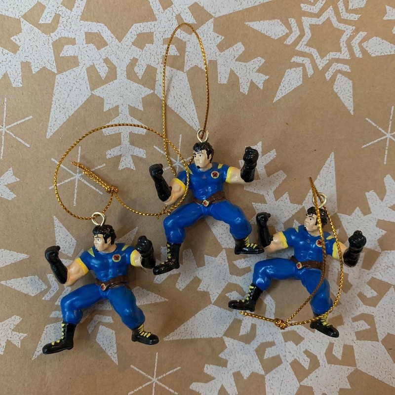 NEW 3 Miniature Mini X-Men Marvel Comic Wolverine Christmas Ornaments Kurt Adler