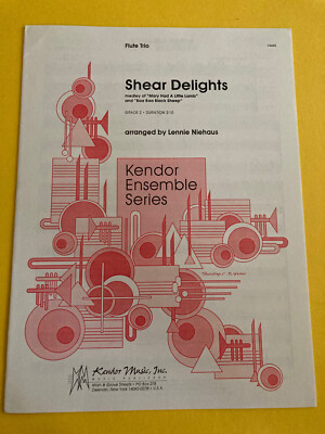 Shear Delights, arr. Lennie Niehaus, for Flute Trio