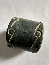 Vintage China Liangzhu Culture Old Jade Carve Napkin Ring
