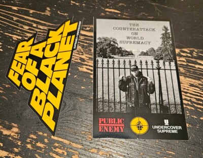 Supreme Public Enemy ブラック3点 Pins Sticker Supreme Public Enemy