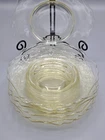 Cambridge Depression Yellow Glass Salad Plates set of 7