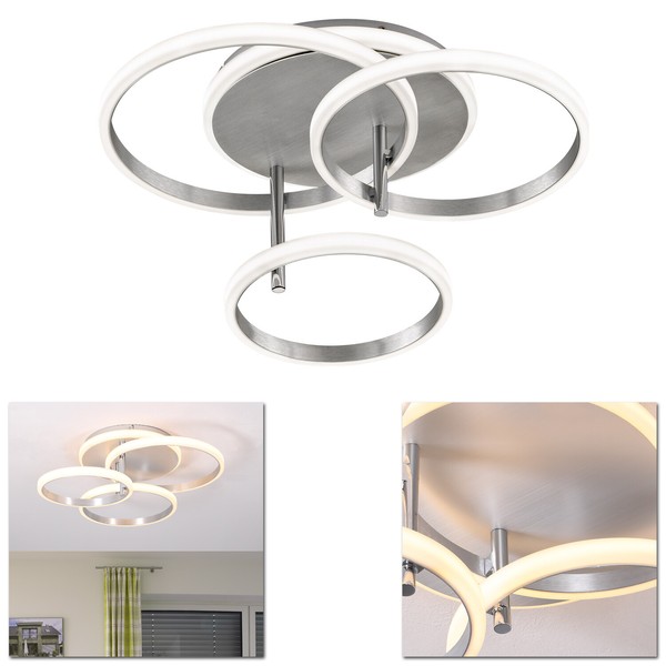 Led Deckenleuchte Deckenlampe 4Flammig Modern 34,5W Design Leuchte Lampe-image