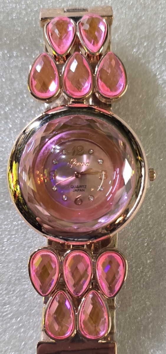 New Without Tags PINK Faceted Beveled Crystal GENOA Quartz  display picture 3