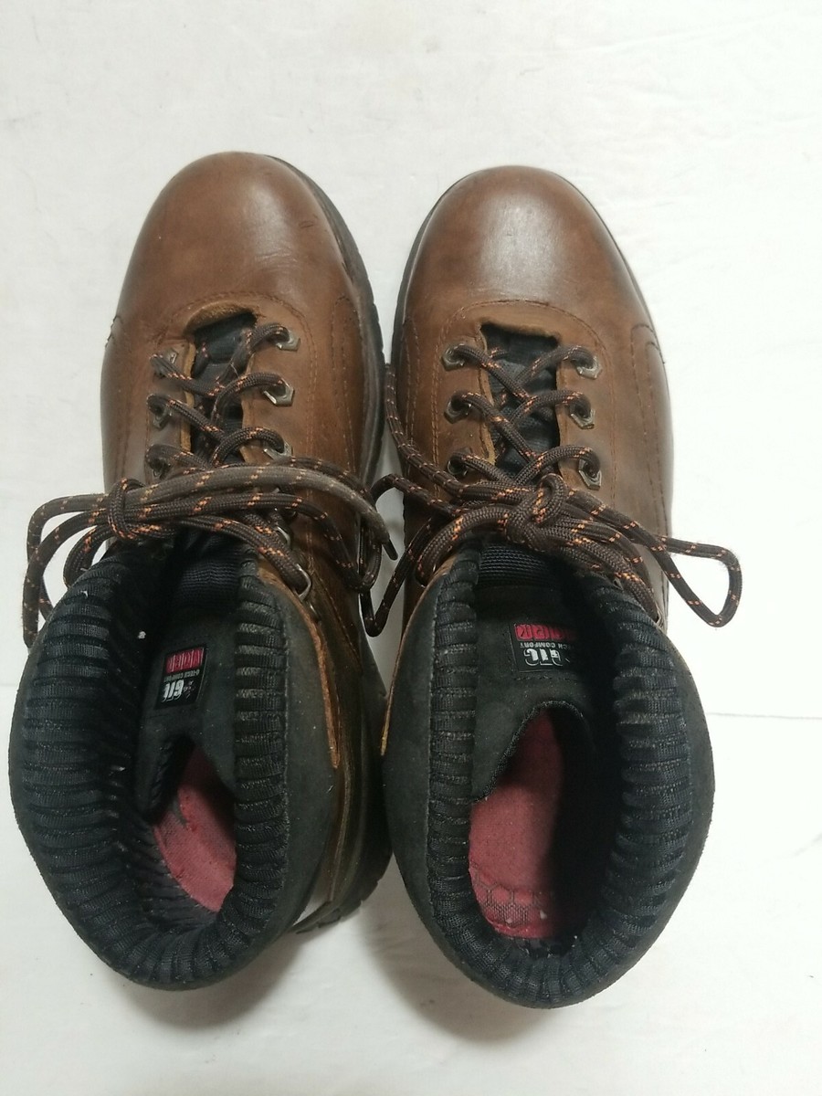 SKECHERS STEEL TOE BROWN LEATHER ANKLE WORK MENS 9.5 BOOTS  display picture 2