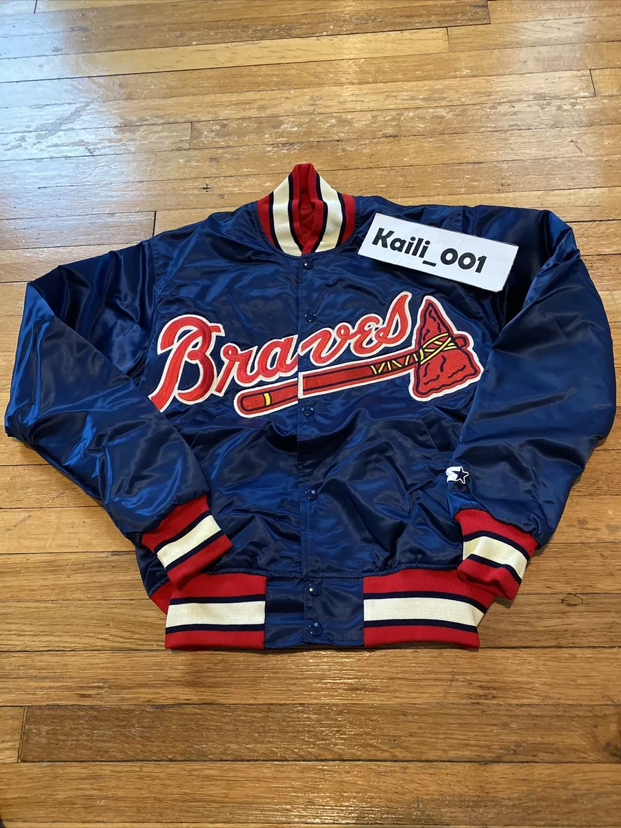 Atlanta Braves Vintage Starter Jacket S OG Satin MLB B